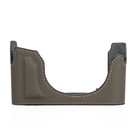 Arte di Mano Half Case for Leica M11 with Advanced Battery Access Door - Shrunken Calf Khaki